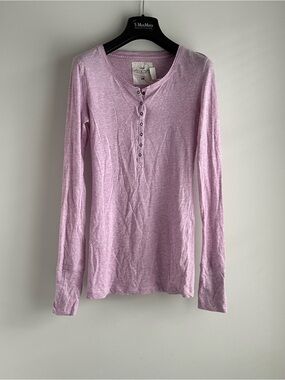 H&M Lilac Long-Sleeve Henley Top